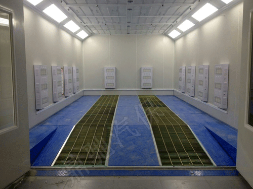 汽车烤漆房-内置坡台烤漆房